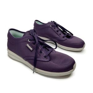 Reebok Purple Skyscape Fabric Low Top Sneakers